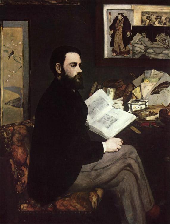 Edouard Manet Portrait of Emile Zola (mk09) Sweden oil painting art